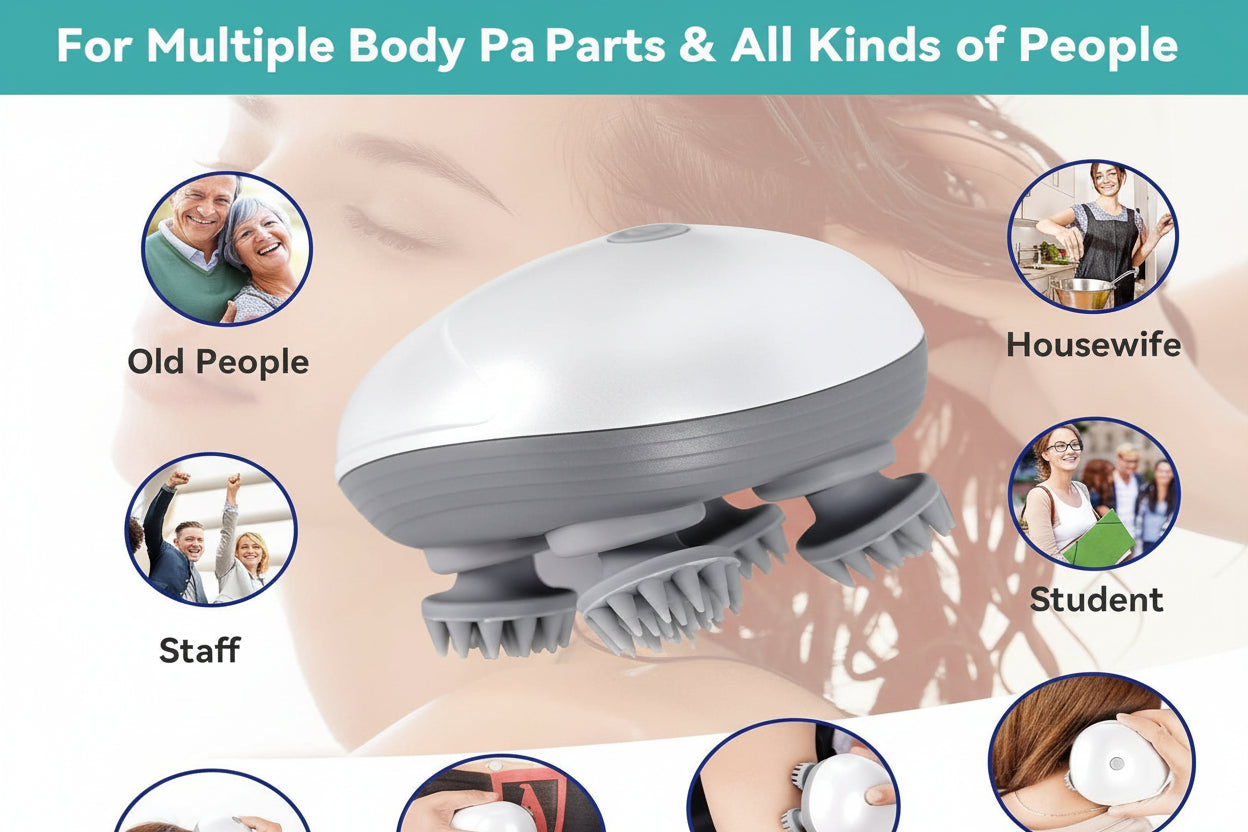 Head Massager For Scalp, Massager For Hair Growth, Body Massager